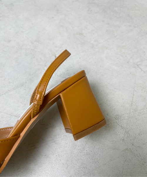 StyleSea（スタイルシー）の「チャンキーヒールバックストラップシューズ（パンプス・レディース・アイボリー/ラベンダー/ブラック/キャメル・35/37/40/39）」の7枚目の写真