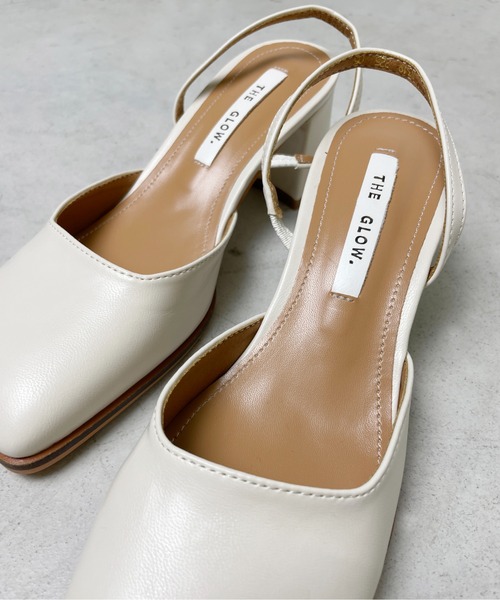 StyleSea（スタイルシー）の「チャンキーヒールバックストラップシューズ（パンプス・レディース・アイボリー/ラベンダー/ブラック/キャメル・35/37/40/39）」の8枚目の写真