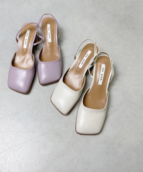 StyleSea（スタイルシー）の「チャンキーヒールバックストラップシューズ（パンプス・レディース・アイボリー/ラベンダー/ブラック/キャメル・35/37/40/39）」の17枚目の写真