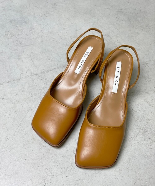 StyleSea（スタイルシー）の「チャンキーヒールバックストラップシューズ（パンプス・レディース・アイボリー/ラベンダー/ブラック/キャメル・35/37/40/39）」の9枚目の写真