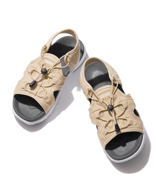 GERRY（ジェリー）の「【GERRY/ジェリー別注】アジャストスピンドルスニーカーサンダル（サンダル・レディース・ブラック/ブラック系その他2/ベージュ・22.5cm/23.5cm/24.5cm）」の6枚目の写真