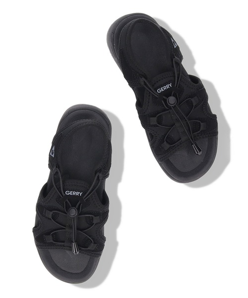 GERRY（ジェリー）の「【GERRY/ジェリー別注】アジャストスピンドルスニーカーサンダル（サンダル・レディース・ブラック/ブラック系その他2/ベージュ・22.5cm/23.5cm/24.5cm）」の8枚目の写真