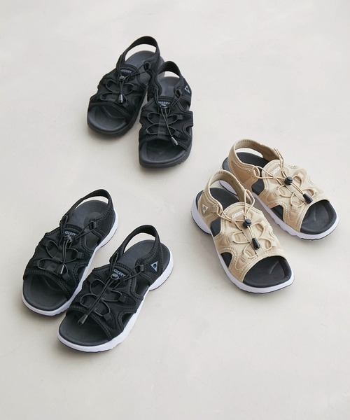 GERRY（ジェリー）の「【GERRY/ジェリー別注】アジャストスピンドルスニーカーサンダル（サンダル・レディース・ブラック/ブラック系その他2/ベージュ・22.5cm/23.5cm/24.5cm）」の9枚目の写真