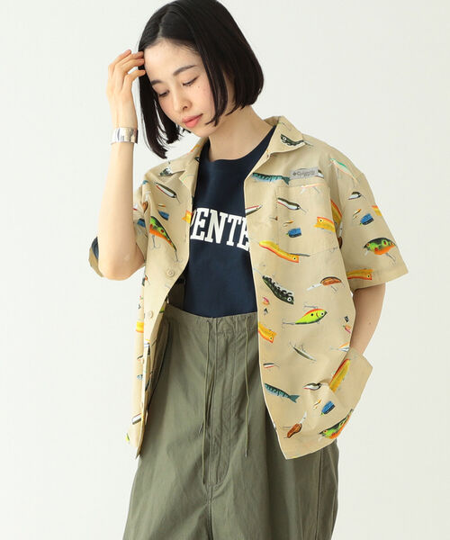 コロンビア×ビームス 別注 PFG ルアー柄 シャツ Mサイズ コロンビア×ビームス 別注 PFG ルアー柄 シャツ Mサイズ