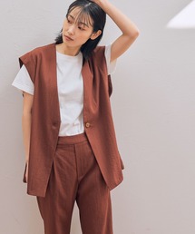 ストレッチスラブミドルジレ[セットアップ対応] / 273137