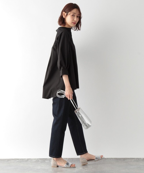 GLOBAL WORK(グローバルワーク)の「フロントレースシャツ7部袖/MATINEE LINE/267013(シャツ/ブラウス・レディース・ホワイト/ブラック・MEDIUM/LARGE)」の11枚目の写真