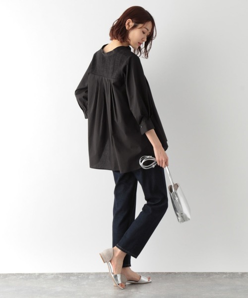 GLOBAL WORK(グローバルワーク)の「フロントレースシャツ7部袖/MATINEE LINE/267013(シャツ/ブラウス・レディース・ホワイト/ブラック・MEDIUM/LARGE)」の12枚目の写真