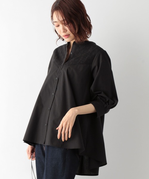 GLOBAL WORK(グローバルワーク)の「フロントレースシャツ7部袖/MATINEE LINE/267013(シャツ/ブラウス・レディース・ホワイト/ブラック・MEDIUM/LARGE)」の17枚目の写真