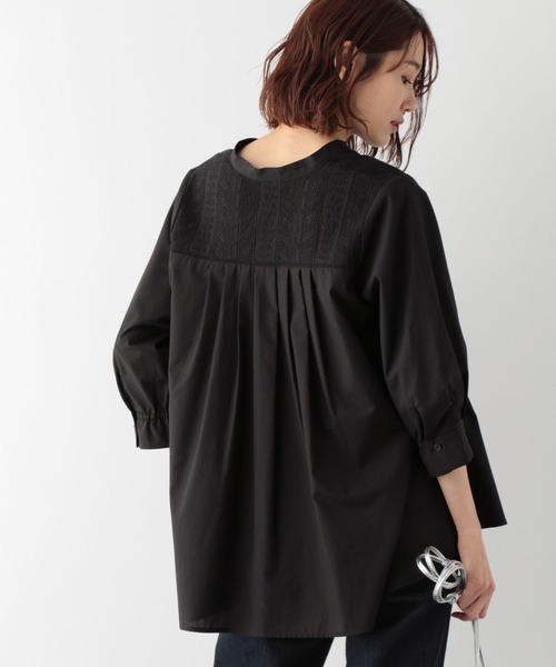 GLOBAL WORK(グローバルワーク)の「フロントレースシャツ7部袖/MATINEE LINE/267013(シャツ/ブラウス・レディース・ホワイト/ブラック・MEDIUM/LARGE)」の18枚目の写真