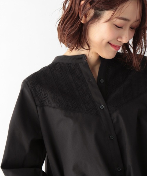 GLOBAL WORK(グローバルワーク)の「フロントレースシャツ7部袖/MATINEE LINE/267013(シャツ/ブラウス・レディース・ホワイト/ブラック・MEDIUM/LARGE)」の19枚目の写真