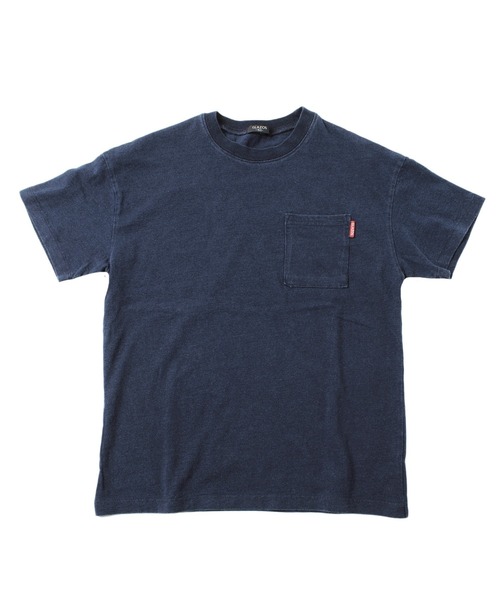 GLAZOS(グラソス)の「インディゴ天竺・ドロップショルダーポケット半袖Tシャツ【セットアップ対応】(Tシャツ/カットソー・キッズ・ライトブルー/ブルー・150cm/160cm/130cm/170cm/140cm)」の6枚目の写真