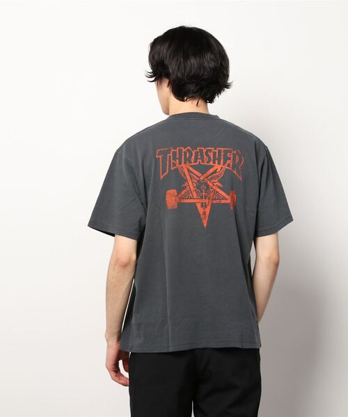 THRASHER（スラッシャー）の「【ムラサキスポーツ別注】THRASHER/スラッシャー Tシャツ TH8109VG SKATE（Tシャツ/カットソー・メンズ・ブラック/ホワイト・L/M/XL）」の22枚目の写真
