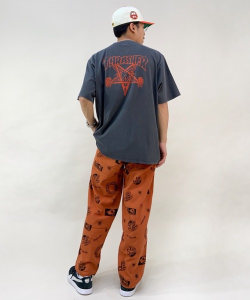 THRASHER（スラッシャー）の「【ムラサキスポーツ別注】THRASHER/スラッシャー Tシャツ TH8109VG SKATE（Tシャツ/カットソー・メンズ・ブラック/ホワイト・L/M/XL）」の12枚目の写真
