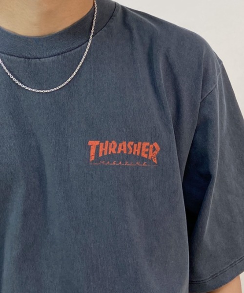 THRASHER（スラッシャー）の「【ムラサキスポーツ別注】THRASHER/スラッシャー Tシャツ TH8109VG SKATE（Tシャツ/カットソー・メンズ・ブラック/ホワイト・L/M/XL）」の21枚目の写真