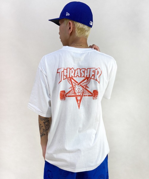 THRASHER（スラッシャー）の「【ムラサキスポーツ別注】THRASHER/スラッシャー Tシャツ TH8109VG SKATE（Tシャツ/カットソー・メンズ・ブラック/ホワイト・L/M/XL）」の5枚目の写真
