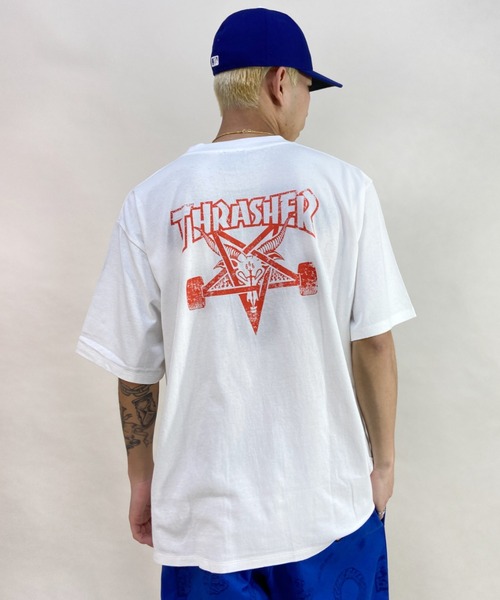 THRASHER（スラッシャー）の「【ムラサキスポーツ別注】THRASHER/スラッシャー Tシャツ TH8109VG SKATE（Tシャツ/カットソー・メンズ・ブラック/ホワイト・L/M/XL）」の20枚目の写真