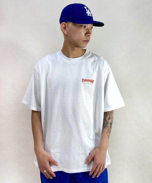 THRASHER（スラッシャー）の「【ムラサキスポーツ別注】THRASHER/スラッシャー Tシャツ TH8109VG SKATE（Tシャツ/カットソー・メンズ・ブラック/ホワイト・L/M/XL）」の8枚目の写真