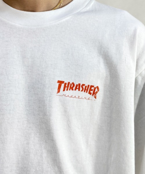 THRASHER（スラッシャー）の「【ムラサキスポーツ別注】THRASHER/スラッシャー Tシャツ TH8109VG SKATE（Tシャツ/カットソー・メンズ・ブラック/ホワイト・L/M/XL）」の15枚目の写真