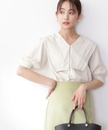 N.(N. Natural Beauty Basic) | ◆ショートスリーブスクエアカラーブラウス(シャツ/ブラウス)