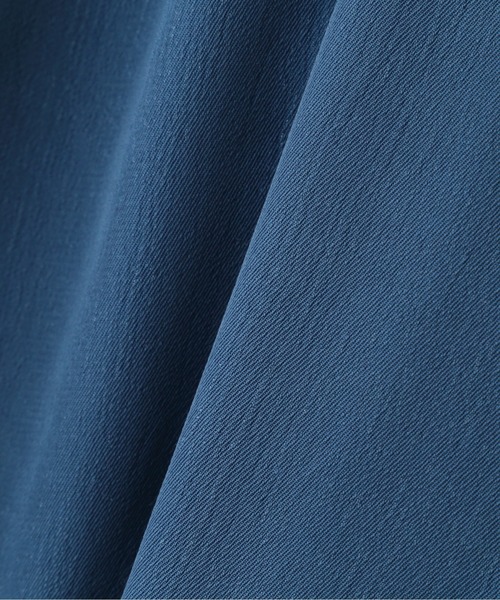 N.(N. Natural Beauty Basic)(エヌエヌナチュラルビューティーベーシック)の「◆ショートスリーブスクエアカラーブラウス(シャツ/ブラウス・レディース・オフホワイト/ブラック系その他/ブルー・MEDIUM)」の15枚目の写真