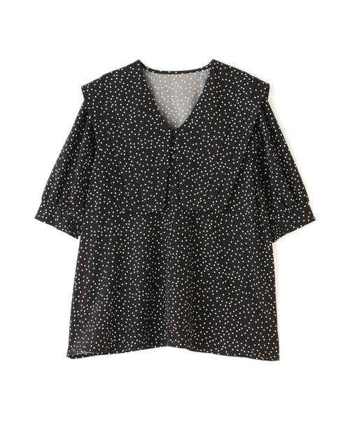 N.(N. Natural Beauty Basic)(エヌエヌナチュラルビューティーベーシック)の「◆ショートスリーブスクエアカラーブラウス(シャツ/ブラウス・レディース・オフホワイト/ブラック系その他/ブルー・MEDIUM)」の20枚目の写真