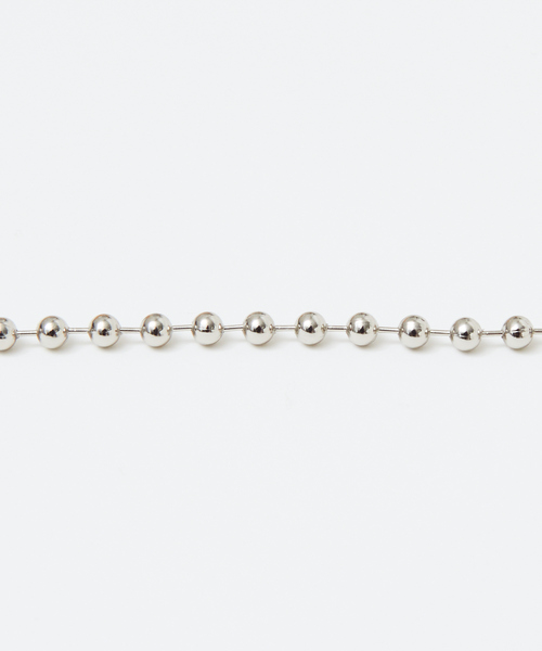 Rouge vif（ルージュヴィフ）の「ボールチェーンネックレス（ネックレス・レディース・シルバー・フリー）」の6枚目の写真