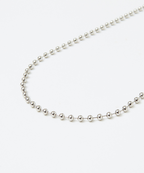 Rouge vif（ルージュヴィフ）の「ボールチェーンネックレス（ネックレス・レディース・シルバー・フリー）」の10枚目の写真