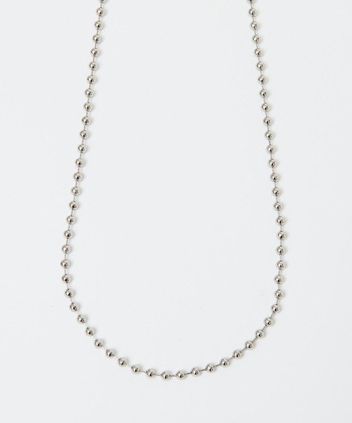 Rouge vif（ルージュヴィフ）の「ボールチェーンネックレス（ネックレス・レディース・シルバー・フリー）」の11枚目の写真