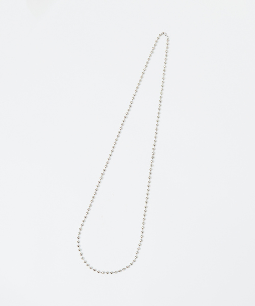 Rouge vif（ルージュヴィフ）の「ボールチェーンネックレス（ネックレス・レディース・シルバー・フリー）」の9枚目の写真