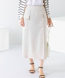 フロントタックポケットタイトスカート