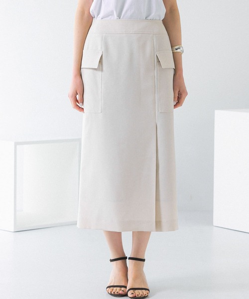 新品タグ付きアーバンリサーチROSSOウールライクポケットタイトスカート URBAN RESEARCH ROSSO WOMEN（アーバンリサーチ ロッソ）の