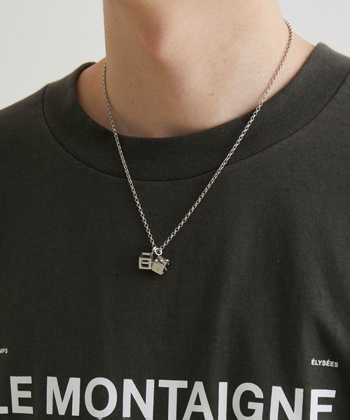 JUNRED（ジュンレッド）の「こめ×JUNRed ダブルキューブチェーンネックレス（ネックレス・メンズ・シルバー・FREE）」の12枚目の写真