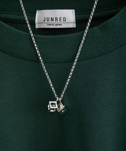 JUNRED（ジュンレッド）の「こめ×JUNRed ダブルキューブチェーンネックレス（ネックレス・メンズ・シルバー・FREE）」の8枚目の写真