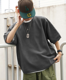 VENCEEXCHANGE | 【半袖ニット+レイヤードインナーの2点SET】ドライタッチ オーバーサイズサマーニット 　アンサンブル/ビッグシルエット/(ニット/セーター)