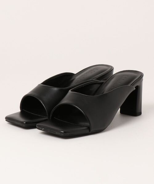 ENVYM（アンビー）の「スクエアトゥーヒールサンダル（サンダル・レディース・ホワイト/ブラック/ベージュ・23.5cm/24.5cm/22.5cm）」の16枚目の写真