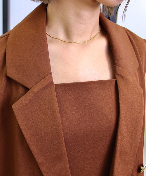 MLI'A(エムリア)の「金ボタンジレ(セットアップ対応)(ベスト・レディース・ブラック/ネイビー/アイボリー/ライトブラウン・M)」の19枚目の写真