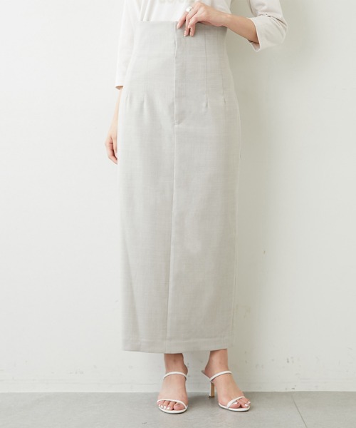 Whim Gazette（ウィムガゼット）の「ナチュラルストレッチスカート（スカート・レディース・ブラック/ベージュ・38/36）」の5枚目の写真