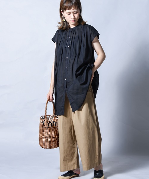 folka（フォルカ）の「【folka（フォルカ）】コクーンパンツ（チノパンツ・レディース・ライトグレー/ブラック/モカ・ONE SIZE）」の7枚目の写真