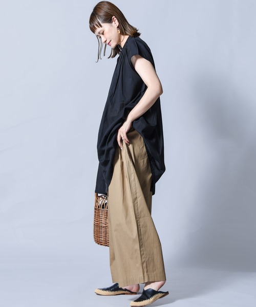 folka（フォルカ）の「【folka（フォルカ）】コクーンパンツ（チノパンツ・レディース・ライトグレー/ブラック/モカ・ONE SIZE）」の9枚目の写真