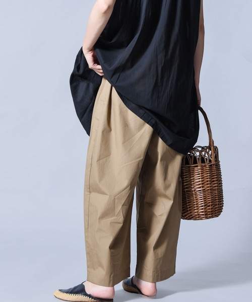 folka（フォルカ）の「【folka（フォルカ）】コクーンパンツ（チノパンツ・レディース・ライトグレー/ブラック/モカ・ONE SIZE）」の6枚目の写真