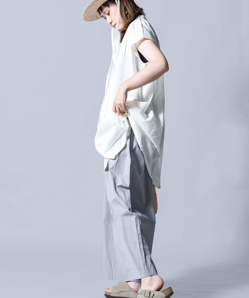 folka（フォルカ）の「【folka（フォルカ）】コクーンパンツ（チノパンツ・レディース・ライトグレー/ブラック/モカ・ONE SIZE）」の13枚目の写真