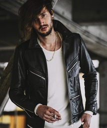 【NO ID.】Kid Buffalo Leather 70s Blouson / キッド バッファロー レザー 70s ブルゾン