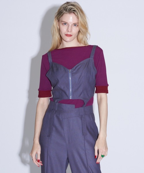 Solace(ソレイス)の「ビスチェアシンメトリーパンツ(その他パンツ・レディース・ブラック/パープル・M/L)」の21枚目の写真