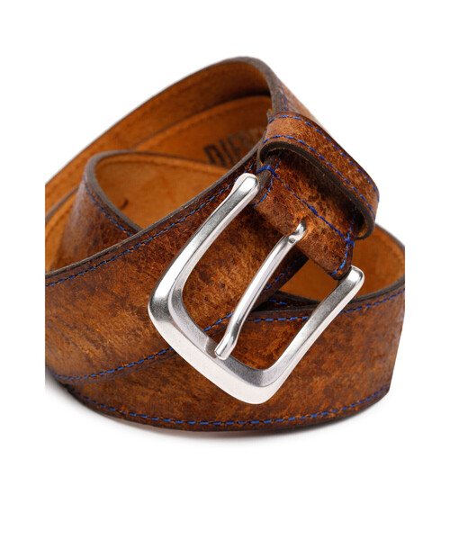 DIESEL（ディーゼル）の「メンズ カウレザー カラーステッチ ベルト