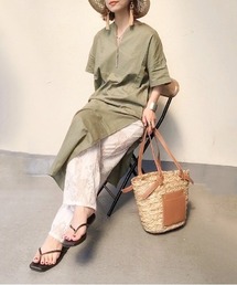 StyleSea | リネンタッチコットンカフタンワンピース(ワンピース)