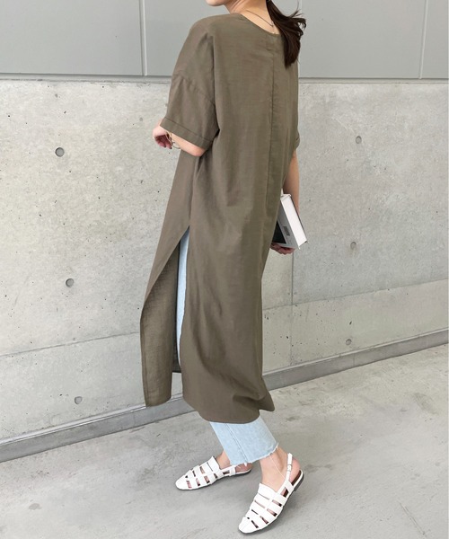 SEA  シー　リネンチャイナカフタン　新品未使用 SEA シー リネンチャイナカフタン 新品未使用