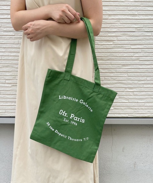 Loueme（ルエム）の「カラーロゴトートバッグ（トートバッグ・レディース・ブラック/パープル/ピンク/グリーン/アイボリー・FREE）」の4枚目の写真