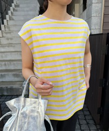 SHENERY | フレンチスリーブボーダーカットソー(Tシャツ/カットソー)