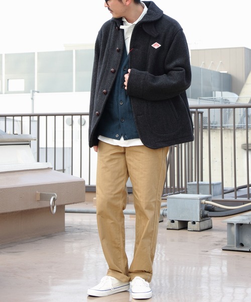 ダントン　ラウンドカラージャケット　ピーコート DANTON/ダントン ラウンドカラージャケット ROUND COLLAR JACKET