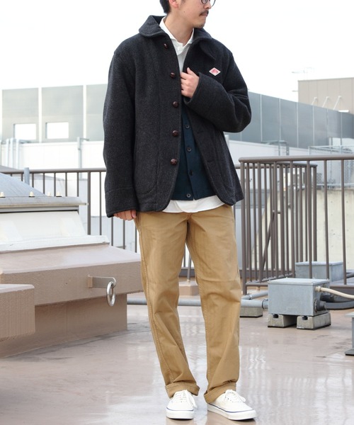 DANTON/ダントン　ラウンドカラージャケット　サイズ42（M/L） DANTON/ダントン ラウンドカラージャケット ROUND COLLAR JACKET